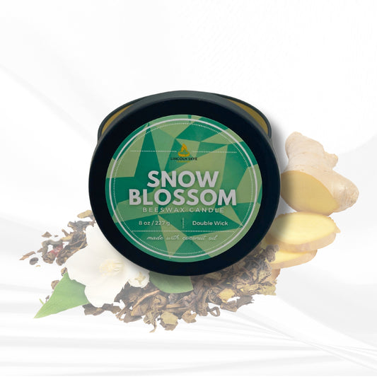 Snow Blossom | Beeswax Candle