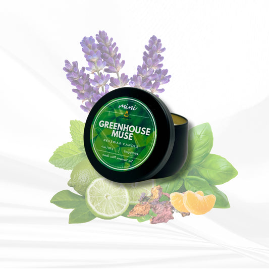 Greenhouse Muse | Beeswax Candle Mini