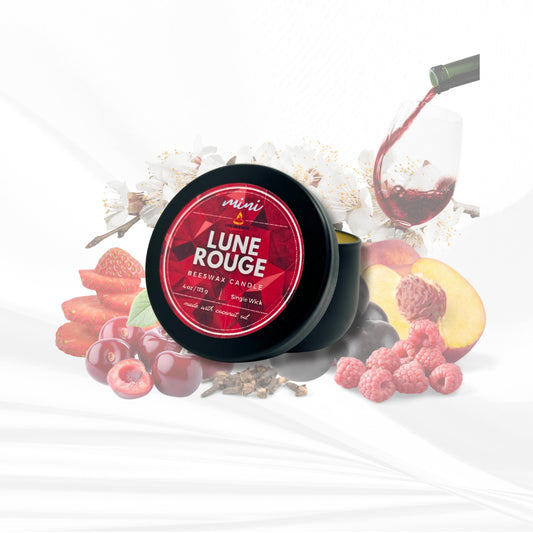 Lune Rouge | Beeswax Candle Mini