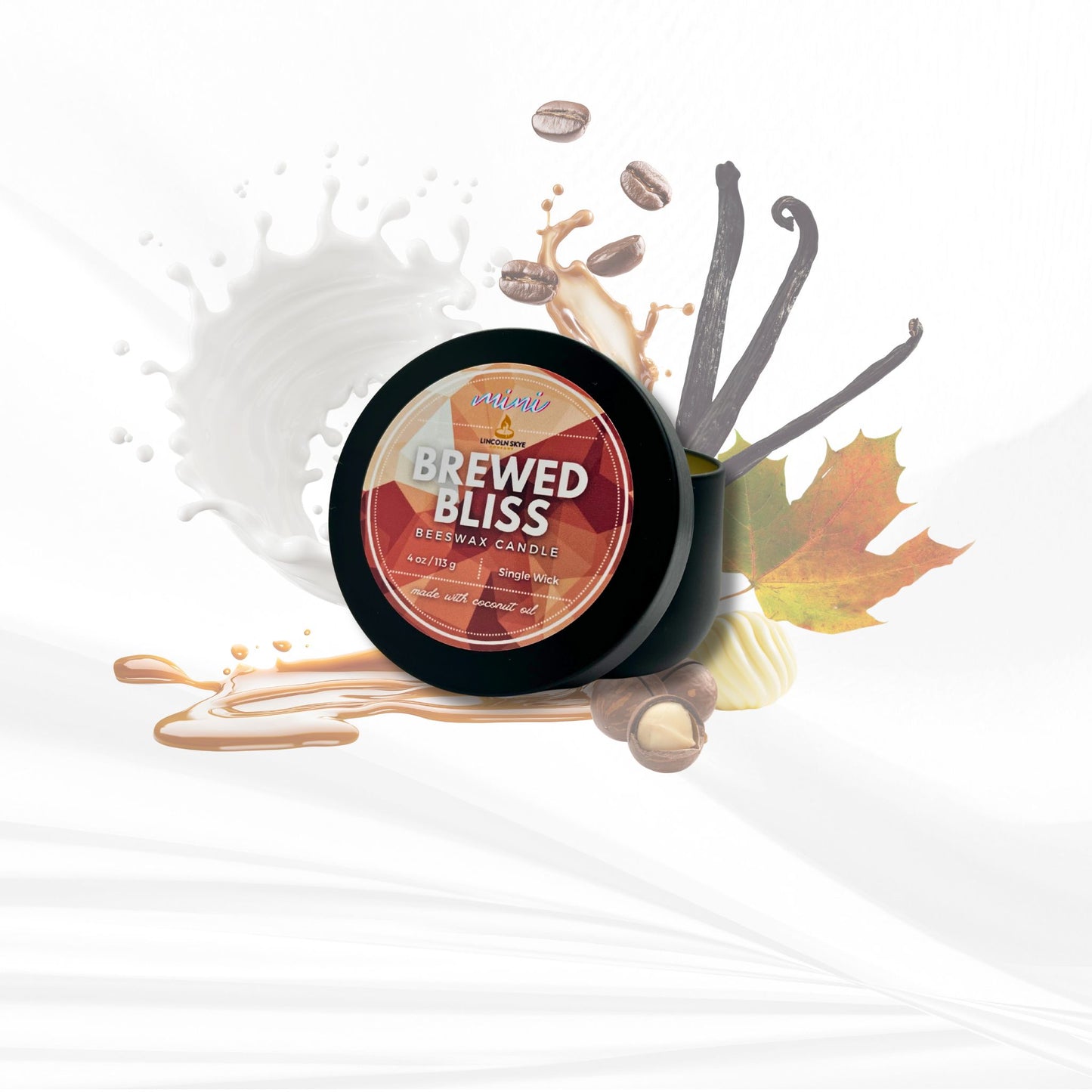 Brewed Bliss | Beeswax Candle Mini