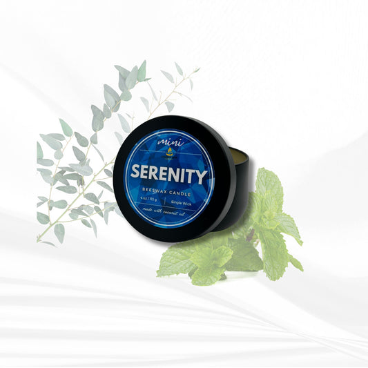 Serenity | Beeswax Candle Mini