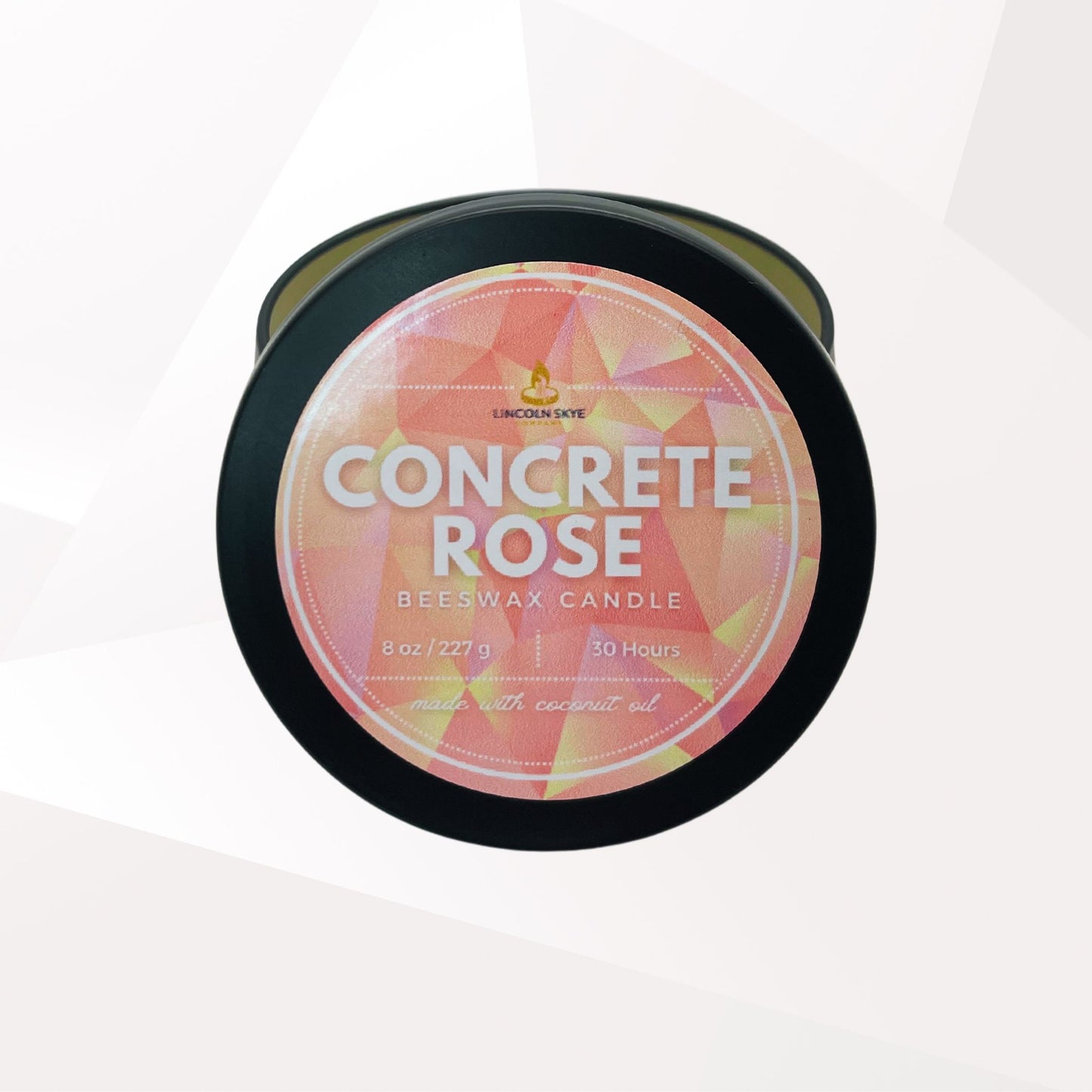 Concrete Rose | Beeswax Candle