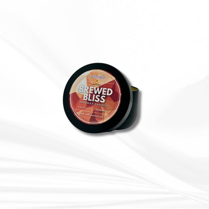 Brewed Bliss | Beeswax Candle Mini