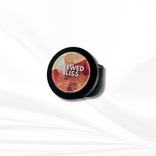 Brewed Bliss | Beeswax Candle Mini