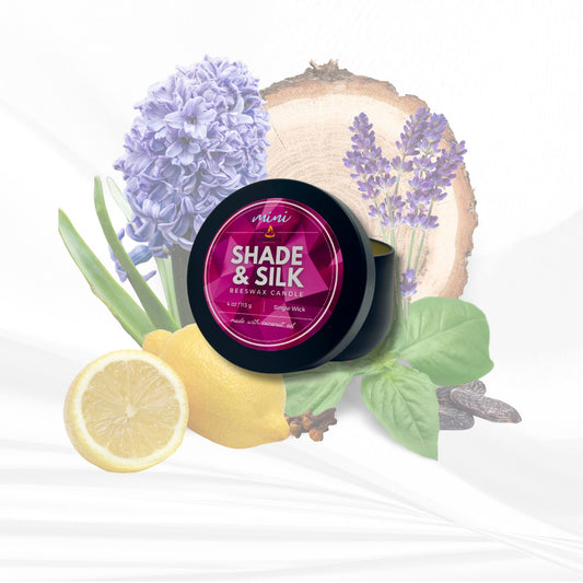 Shade & Silk | Beeswax Candle Mini