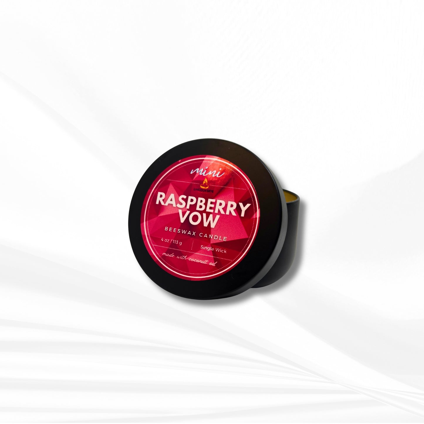 Raspberry Vow | Beeswax Candle Mini