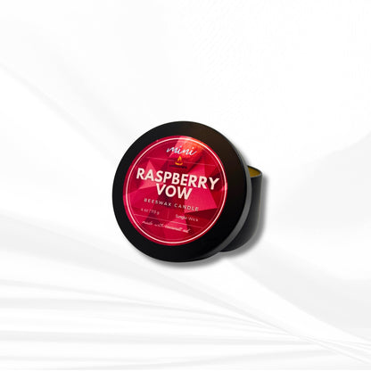 Raspberry Vow | Beeswax Candle Mini